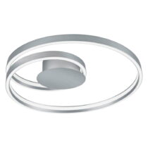 Sivé LED stropné svietidlo s hlasovým ovládaním/s ovládaním pomocou mobilnej aplikácie s kovovým tie...