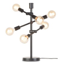 Čierna stolová lampa s kovovým tienidlom (výška 64 cm) Nashville – it&#39;s about RoMi